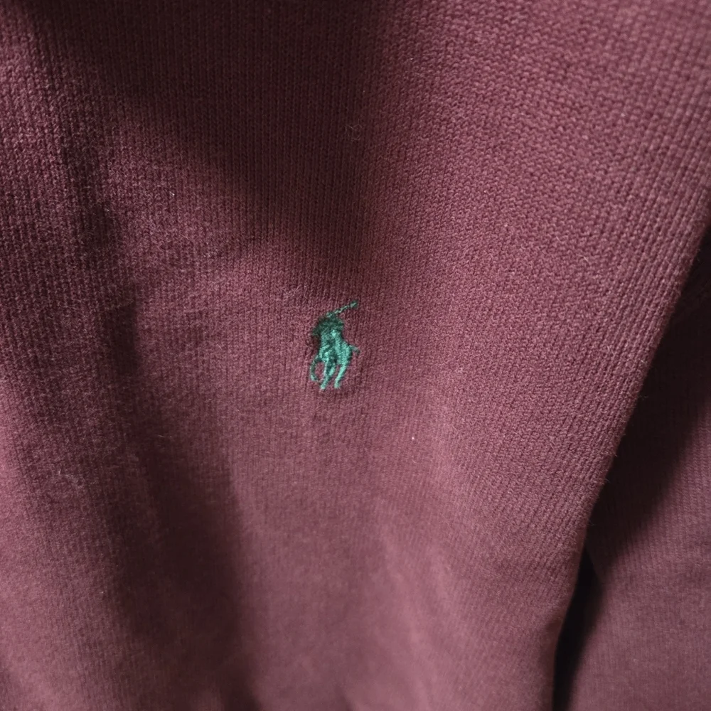 Vintage Polo Ralph Lauren Quarter Zip Burgandy Plum Size 2XL